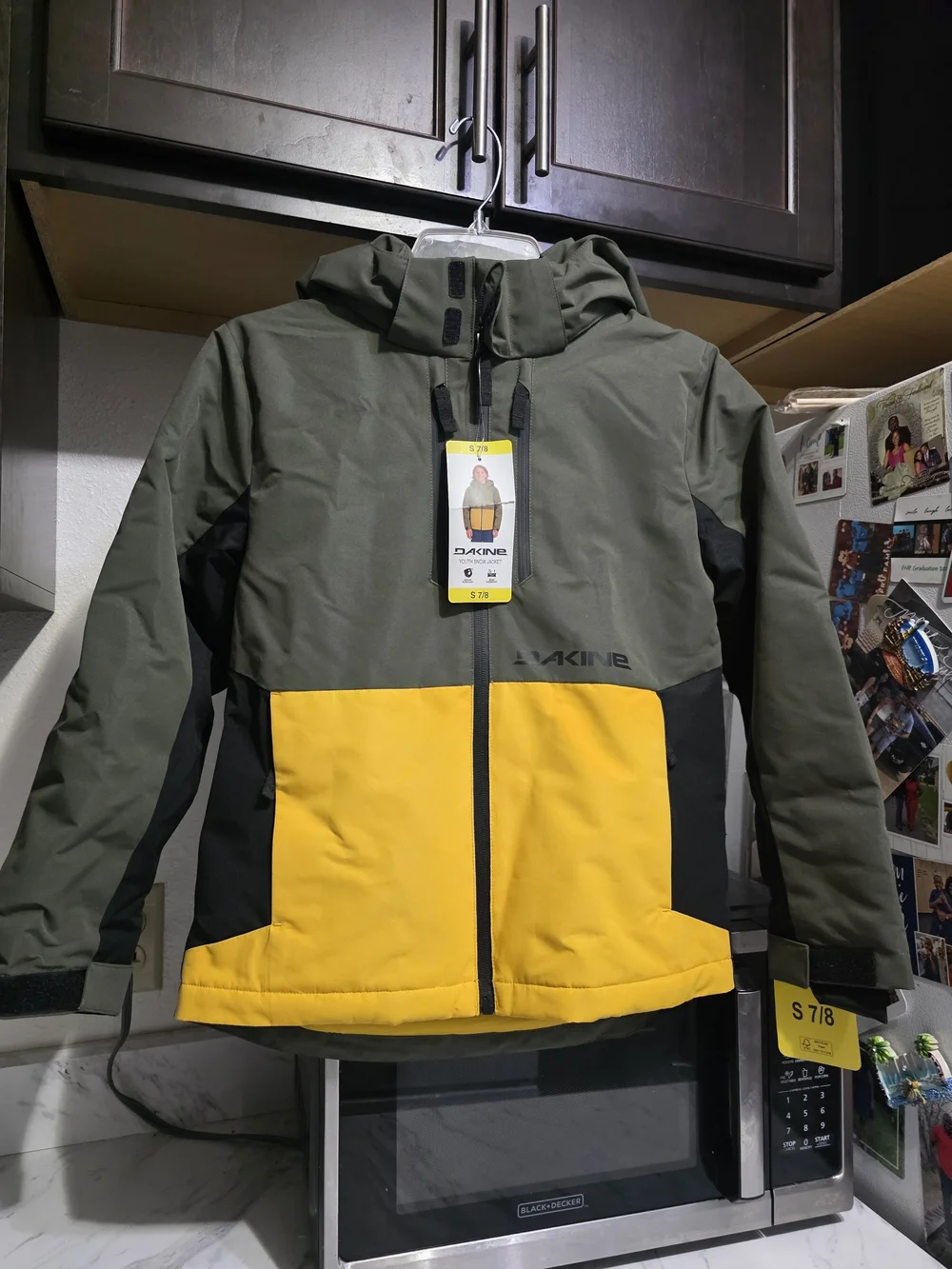 Dakine Two-Tone Olive Green & Yellow Jacket Boyz 7/8